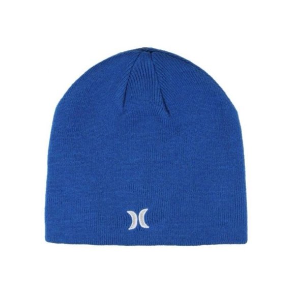 Hurlev Icon Staples Beanie - Blue NEW WITH TAGS - Picture 1 of 1